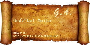 Grébel Anita névjegykártya