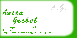 anita grebel business card